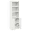 vidaXL Highboard hvit 50x35x180 cm konstruert tre