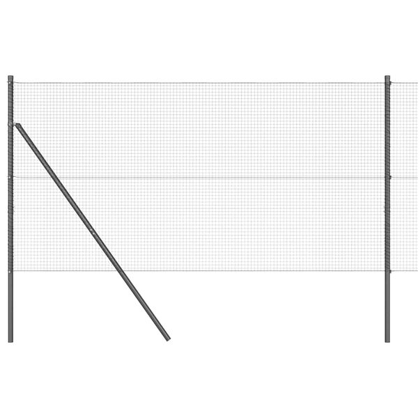 vidaXL Gjerdep&aring;le Gr&aring; 10 x 1,4 m (19 x 19 mm nett) St&aring;l og PVC