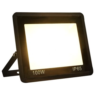 vidaXL LED-flomlys 100 W varmhvit