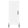 vidaXL Highboard hvit 34,5x34x180 cm konstruert tre