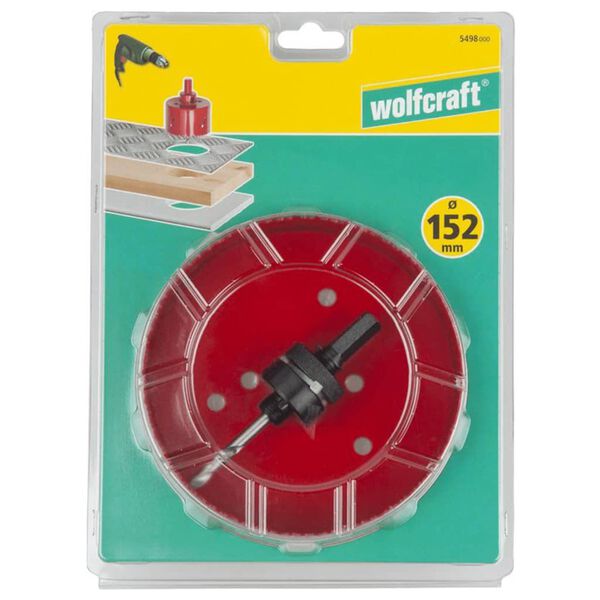 wolfcraft Hullsag 152 mm bimetall r&oslash;d 5498000