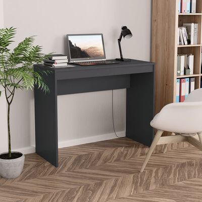 vidaXL Skrivebord grå 90x40x72 cm konstruert tre