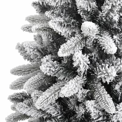 vidaXL Kunstig juletre med flokket snø 150 cm PVC og PE