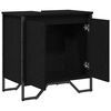 vidaXL Baderomsvaskeskap Svart Eik 60 x 35 x 60 cm Konstruert tre