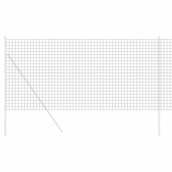 vidaXL Euro gjerde Grå 1.2 x 10 m PVC-belagt jern