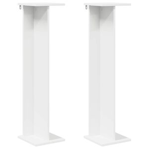 vidaXL Planteholder Hvit 25 x 25,5 x 100,5 cm Konstruert tre