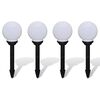 vidaXL Utend&oslash;rs LED-lamper for hagesti 4 stk 15 cm med jordplugg