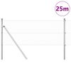 vidaXL Gjerde med innlegg. sølv 0.4 x 25 m Stål