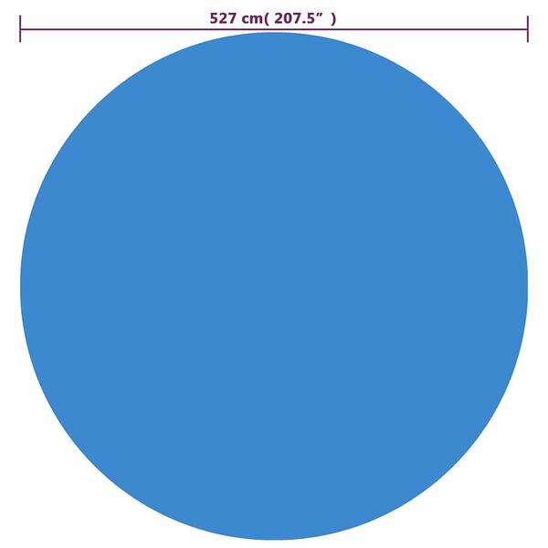 vidaXL Bassengtrekk blå 527 cm PE
