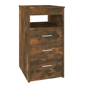 vidaXL Kommode r&oslash;kt eik 40x50x76 cm konstruert tre