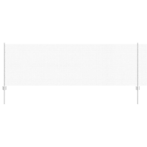 vidaXL Gjerde med stolpe sølv 0,8 x 50 m Stål