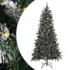 vidaXL Kunstig juletre Gr&oslash;nn 240 cm PVC, plast og st&aring;l