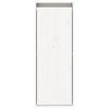 vidaXL Veggskap 2 stk hvit 30x30x80 cm heltre furu