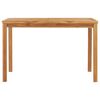vidaXL 5-delers hagespisesett 120x70 cm heltre teak