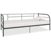 vidaXL Ramme til dagseng gr&aring; metall 90x200 cm
