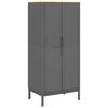 vidaXL Garderobe FLORO gr&aring; 77x53x171 cm heltre furu