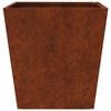 vidaXL Hageplanter 2 stk 40x40x40 cm oksidert st&aring;l