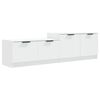 vidaXL TV-benk hvit 158,5x36x45 cm konstruert tre