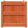 vidaXL Hageplantekasse voksbrun 50x50x50 cm heltre furu