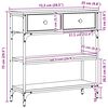 vidaXL Konsollbord Gammelt tre 72,5 x 25 x 75 cm Konstruert tre