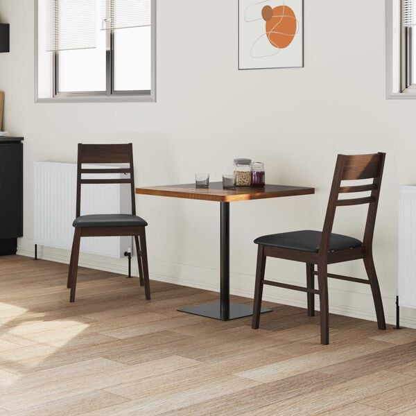 vidaXL Spisestoler 2 pcs Lys Brun 43 x 54 x 89 cm Solid Gummitre