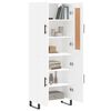 vidaXL Highboard hvit 69,5x34x180 cm konstruert tre