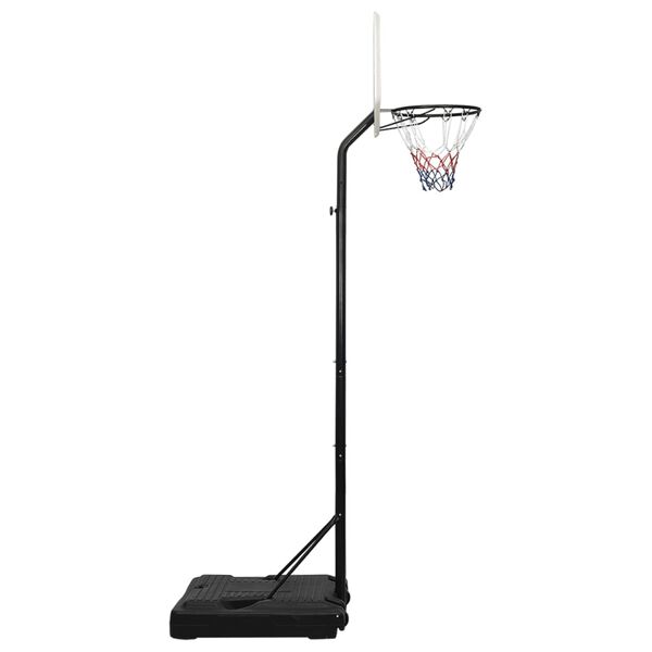 vidaXL Basketballstativ hvit 282-352 cm polyeten