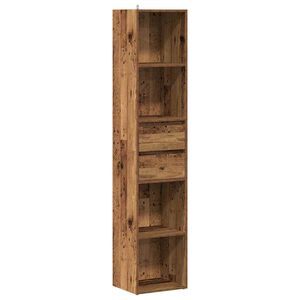 vidaXL Bokhylle gammelt tre 36x30x171 cm konstruert tre