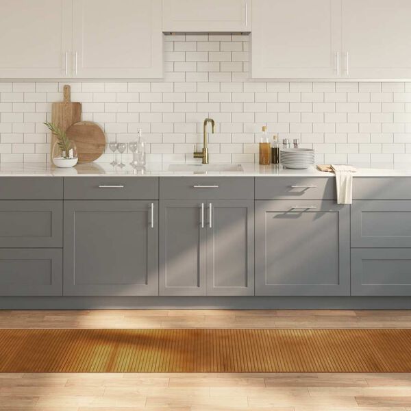 vidaXL Teppe rektangul&aelig;r brun 60x400 cm bambus