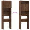 vidaXL Vaskemaskinskap brun eik 64x24x190 cm konstruert tre