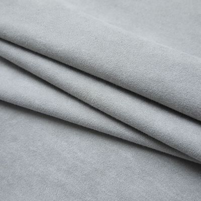 vidaXL Lystette gardiner med kroker 2 stk grå 140x245 cm