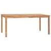 vidaXL 5-delers hagespisesett 180x90 cm heltre teak