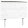 vidaXL Sengegavl hvit 94x6x82,5 cm heltre furu