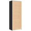 vidaXL Highboard svart 70x42,5x185 cm konstruert tre