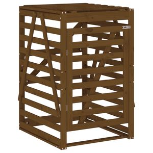 vidaXL S&oslash;ppeldunkskur honningbrun 84x90x128,5 cm heltre furu
