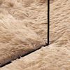 vidaXL Flossteppe med lang luv NAVARRA beige 240x240 cm polyester