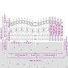vidaXL Hage Hegning Grå 140 cm Pulverlakkert stål