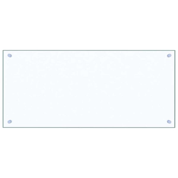 vidaXL Kjøkkenplate gjennomsiktig 90x40 cm herdet glass