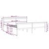 vidaXL Sengeramme honningbrun furu 180x200 cm
