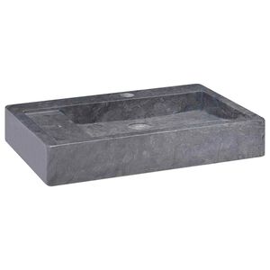 vidaXL Vask 58x39x10 cm marmor svart