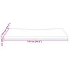 vidaXL Bordplate 110x55x2,5 cm heltre furu