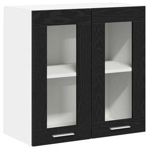 vidaXL Hengende skap Svart Eik 60 x 31 x 60 cm Konstruert tre