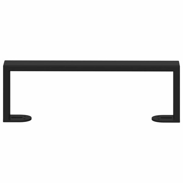 vidaXL M&oslash;belf&oslash;tter 2 pcs Svart 311 x 40,5 x 100 mm Jern