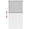 vidaXL Vindu Persienne med gardiner s&oslash;lv Aluminium