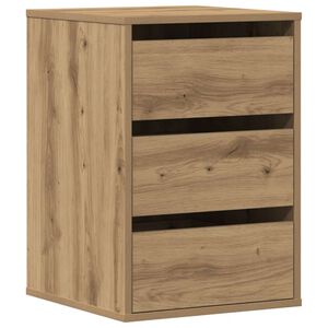 vidaXL Kommode artisan eik 40x41x58 cm konstruert tre