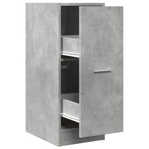 vidaXL Apotekskap betonggr&aring; 30x41x77,5 cm sponplater
