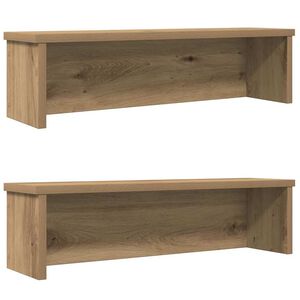 vidaXL Kj&oslash;kkenstativ stablebare 2 stk artisan eik 50x15x16 cm