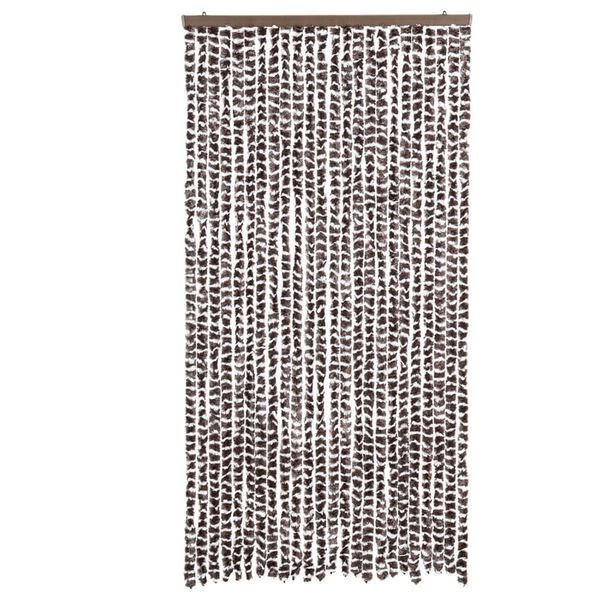 vidaXL Fluegardin brun og hvit 100x200 cm chenille