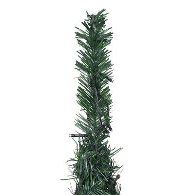 vidaXL Forhåndsbelyst Kunstig pop-up-juletre grønn 180 cm