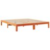 vidaXL Familiesengeramme uten madrass voksbrun 270x200 cm heltre furu